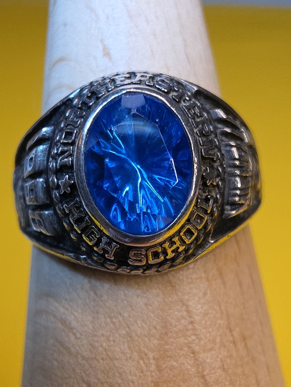 Sterling ▪ Jostens Class Ring ▪︎ Northeastern High School 1998 ▪︎ AS: 6.5-6.75
